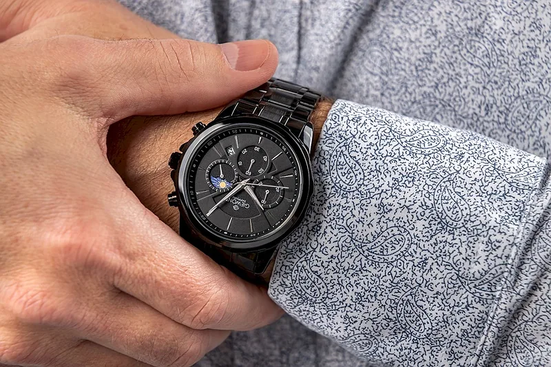 Giewont Men’s Chronograph Watch Sapphire / black