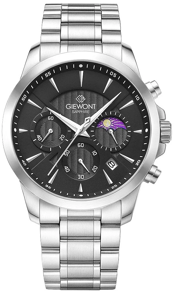Giewont Chronograph Sapphire Men’s Watch GW9460-B2 / silver