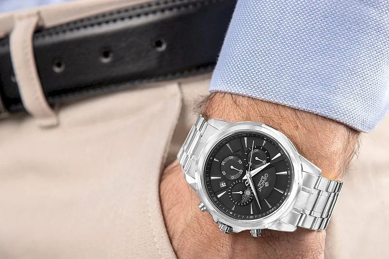 Giewont Chronograph Sapphire Men’s Watch GW9460-B2 / silver