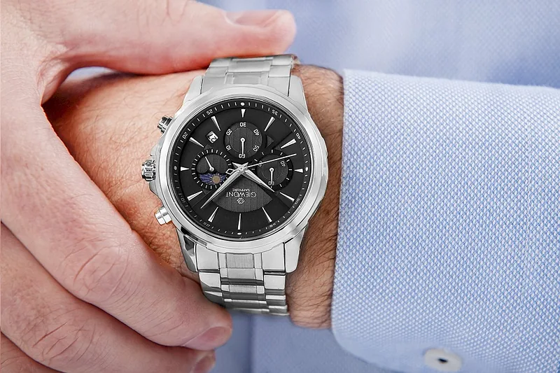 Giewont Chronograph Sapphire Men’s Watch GW9460-B2 / silver