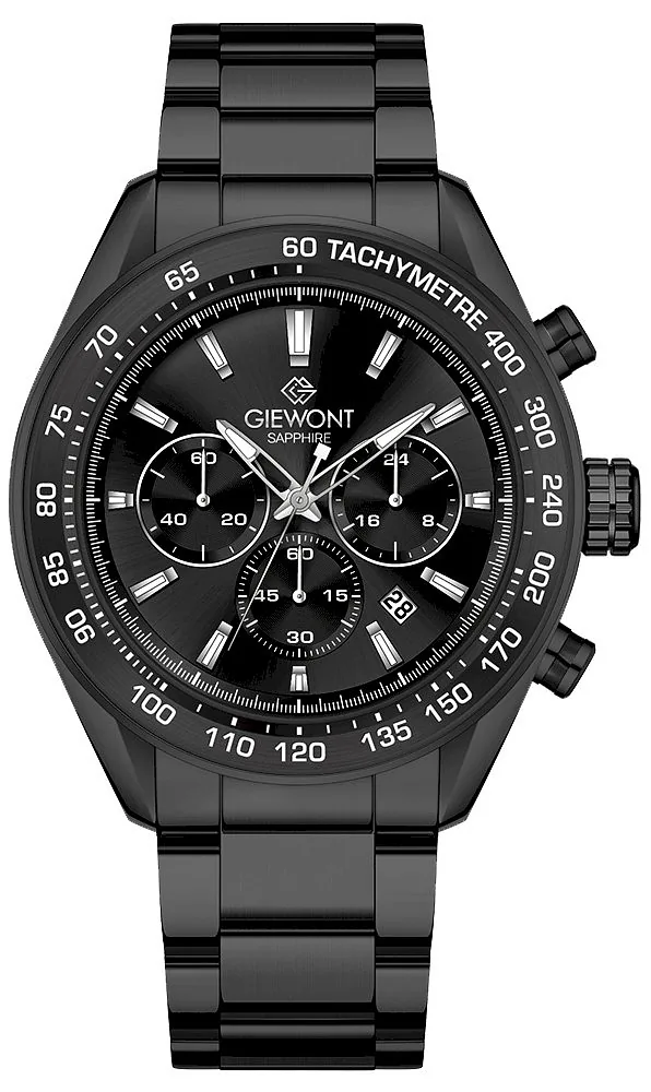 Giewont Men’s Watch Chronograph Sapphire / black