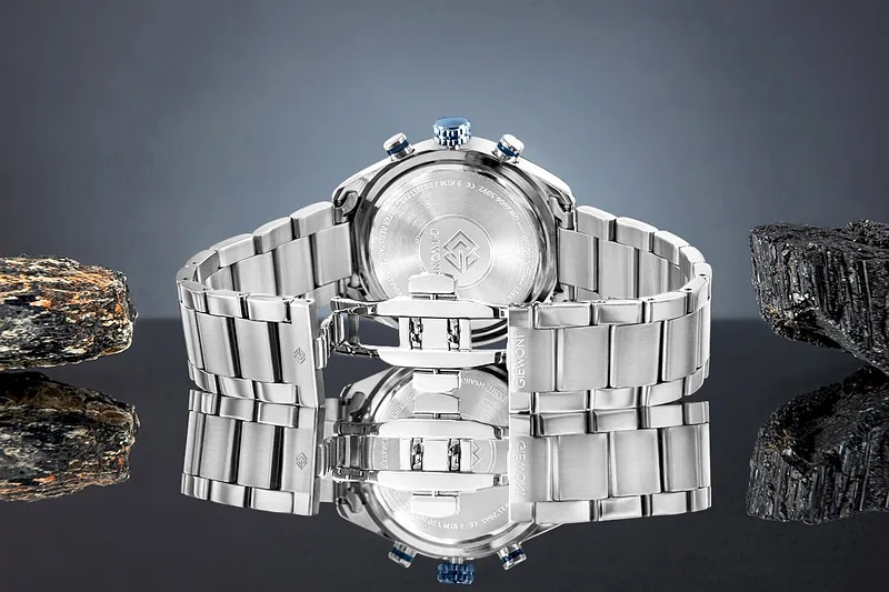 Giewont Men’s Watch Chronograph Sapphire / silver-blue