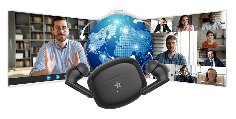 GIEWONT RealSound PRO ANC ENC GWS800-1 Wireless Headphones / black