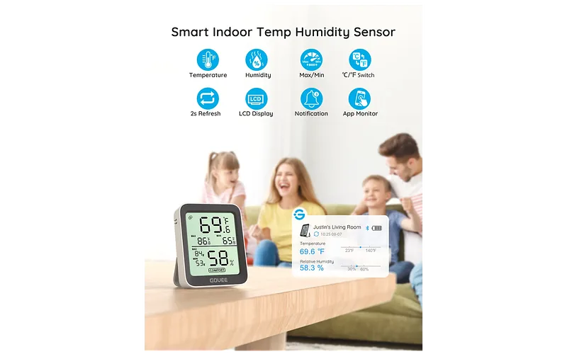 Govee Bluetooth termomeeter hügromeeter juhtmevaba temperatuuri- ja niiskusmõõtur