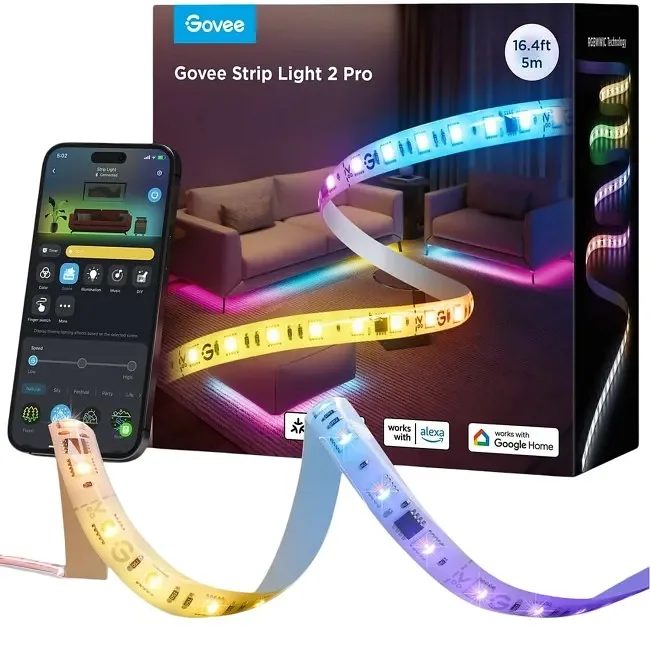 Govee H61F5 Strip Lights Pro 5m | Taśma LED | Wi-Fi, Bluetooth, RGBWW
