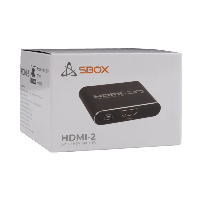 Sbox HDMI-2 HDMI Splitter 1×2 4K@30 Hz