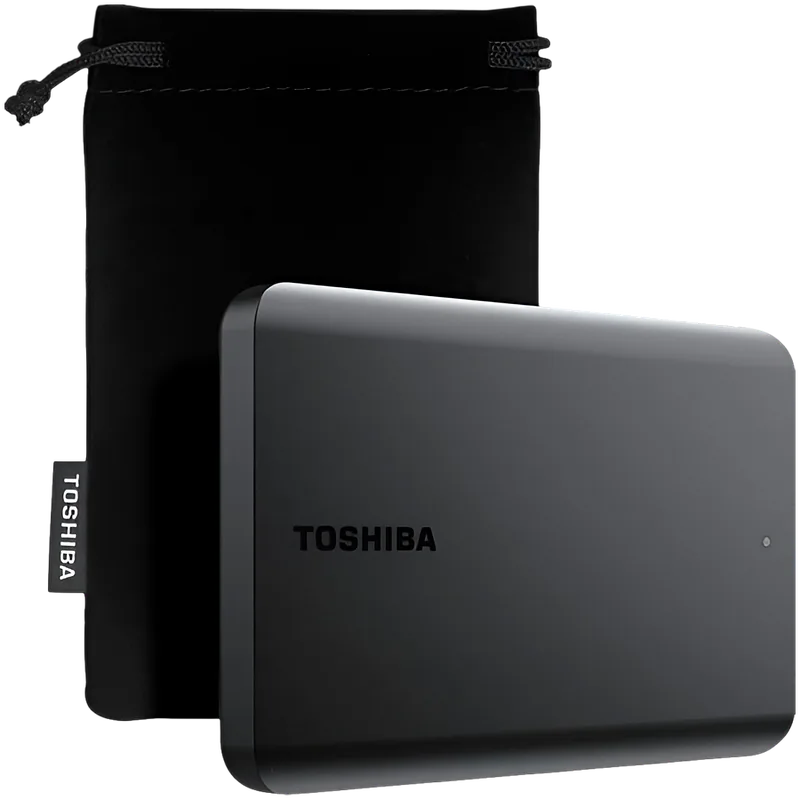 Toshiba External Hard Drive Canvio Basics Excl (2.5″ 1TB, USB3.2 Gen 1, Black)