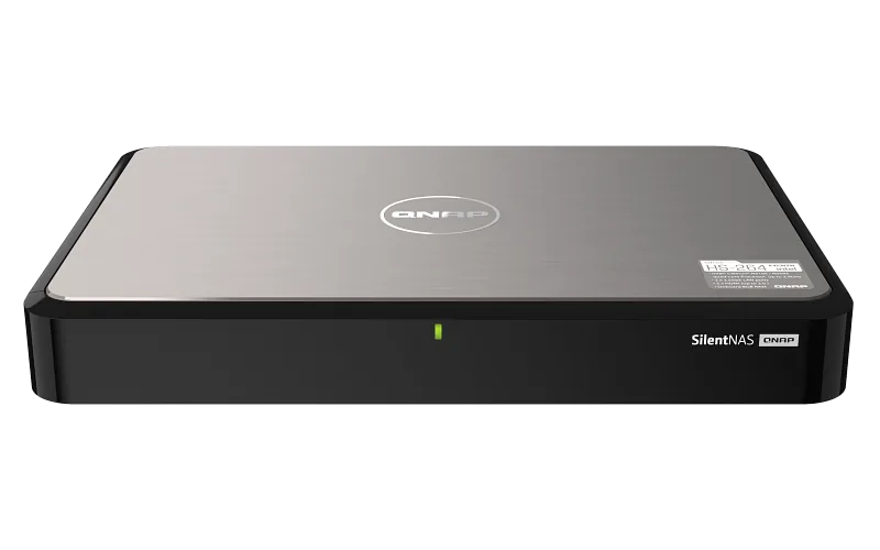 QNAP HS-264 NAS Lauaarvuti Intel® Celeron® N5105 8 GB 0 TB QNAP Turbo System Must