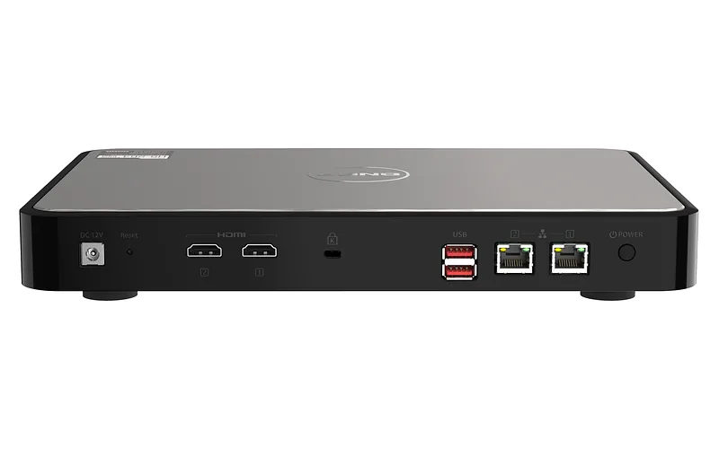 QNAP HS-264 NAS Lauaarvuti Intel® Celeron® N5105 8 GB 0 TB QNAP Turbo System Must
