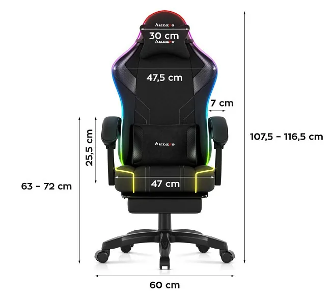 Huzaro Force 3.7 RGB Black
