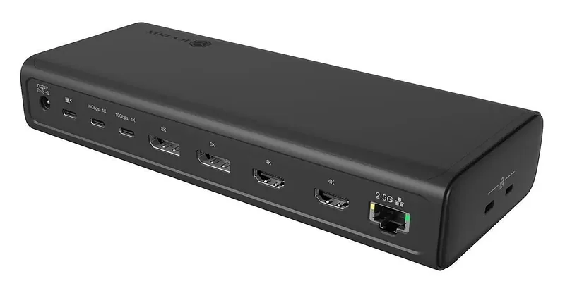ICY BOX USB-C 17w1 | 2x HDMI 2.0 4K@60Hz | 2x DP 1.4 8K@60Hz | 2x USB-C 4K@60Hz | PD 3.1 do 140W