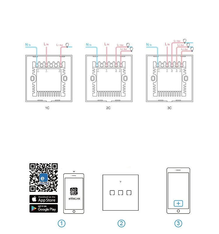 Smart Switch WiFi Sonoff T0 EU TX (2-channel)