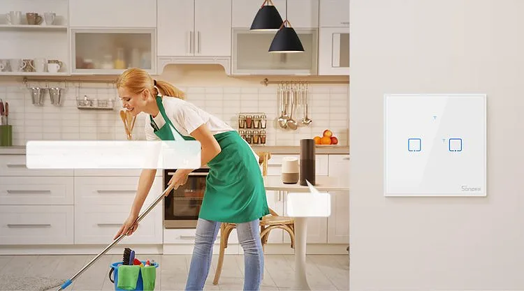 Smart Switch WiFi Sonoff T0 EU TX (2-channel)
