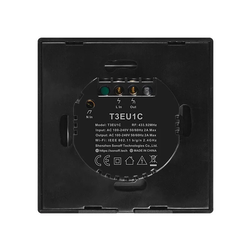 Smart Switch WiFi + RF 433 Sonoff T3 EU TX (1-channel)