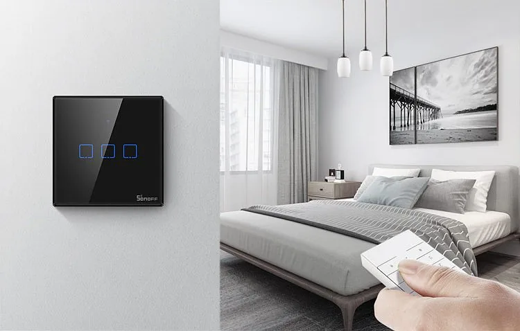 Smart Switch WiFi + RF 433 Sonoff T3 EU TX (1-channel)