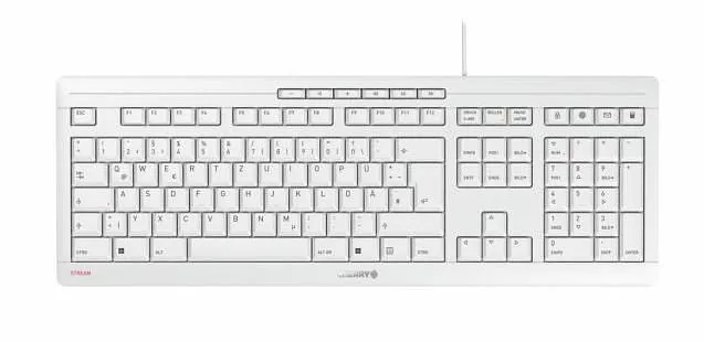 CHERRY JK-8500HU-0 klaviatuur Kodu/kontor USB QWERTZ Ungari Helehall