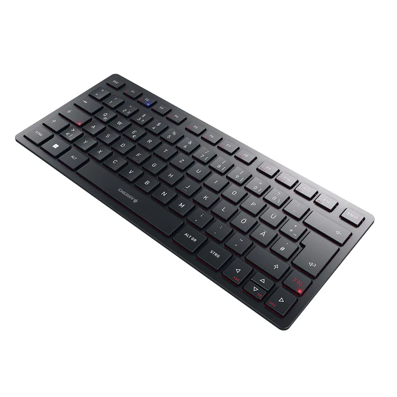 CHERRY KW 9200 MINI klaviatuur Universaalne USB + RF Wireless + Bluetooth QWERTZ Saksa keel Must