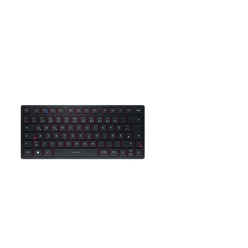 CHERRY KW 9200 MINI klaviatuur Universaalne USB + RF Wireless + Bluetooth QWERTZ Saksa keel Must