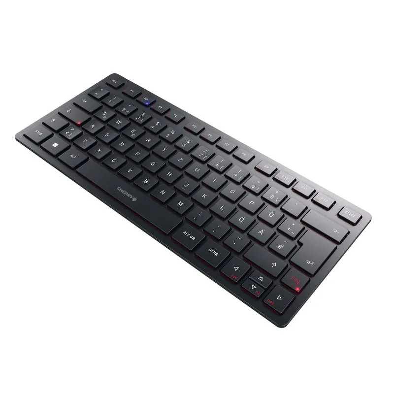 CHERRY KW 9200 MINI klaviatuur Universaalne USB + RF Wireless + Bluetooth QWERTZ Saksa keel Must