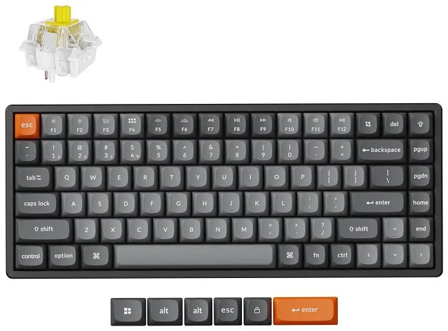 Keychron K2 Max 75% Banana Switch RGB Black