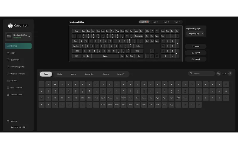Keychron B6 Pro & BM24 klaviatuur ja hiir