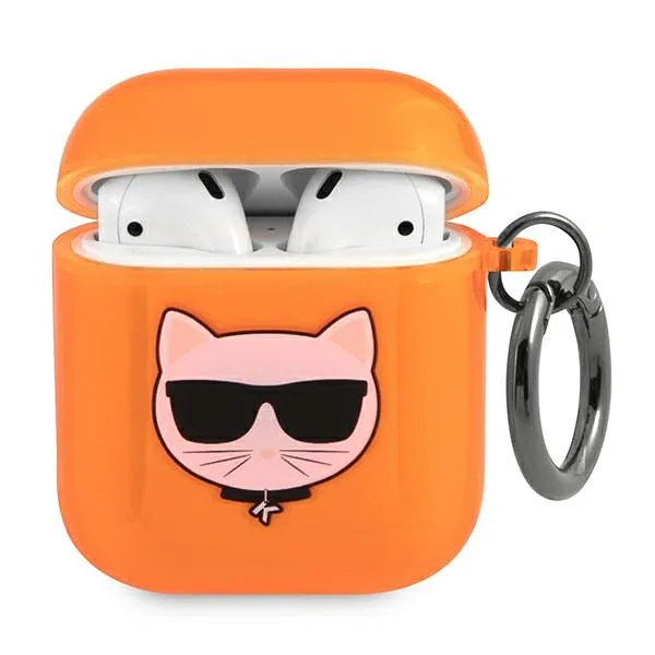 Karl Lagerfeld KLA2UCHFO AirPods ümbris oranž Choupette
