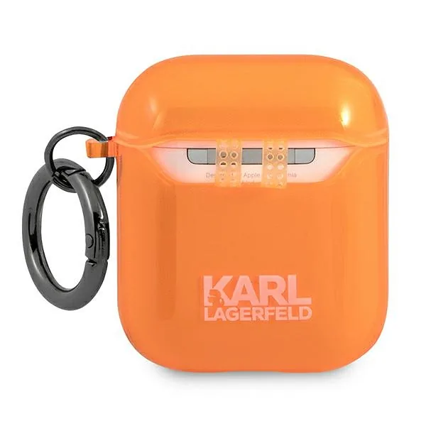 Karl Lagerfeld KLA2UCHFO AirPods ümbris oranž Choupette