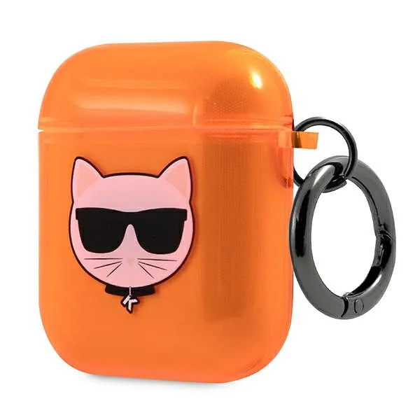 Karl Lagerfeld KLA2UCHFO AirPods ümbris oranž Choupette