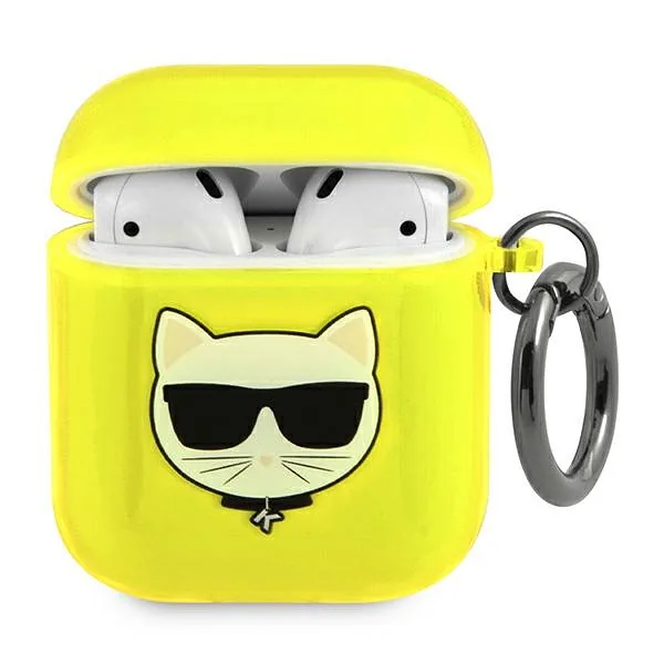 Karl Lagerfeld KLA2UCHFY AirPods ümbris kollane Choupette