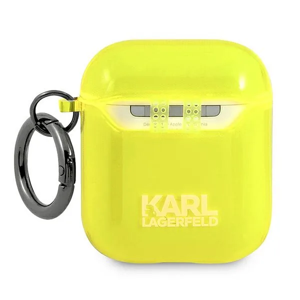 Karl Lagerfeld KLA2UCHFY AirPods ümbris kollane Choupette