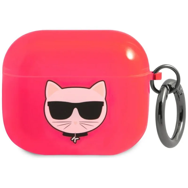 Karl Lagerfeld KLA3UCHFP AirPods 3 roosa kaitseümbris Choupette
