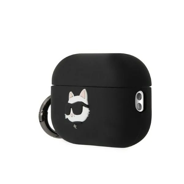 Karl Lagerfeld case for Airpods Pro 2 KLAP2RUNCHK black 3D Silicone NFT Karl