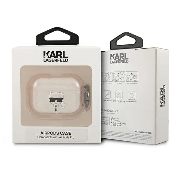KLAPUKHGD AirPods Pro kaitseümbris kuldne sädelev Karl`s Head
