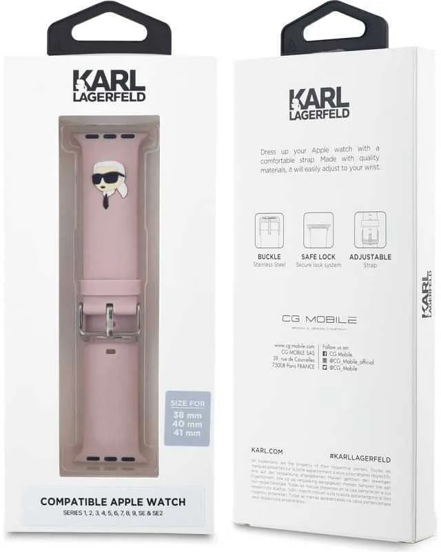 Karl Lagerfeld Karl Head NFT Watch Strap Apple Watch 38/40/41mm Pink