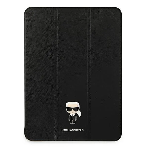 Karl Lagerfeld KLFC12OKMK iPad 12.9" Pro 2021 must Saffiano nahast kaaned