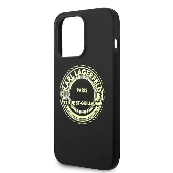 Karl Lagerfeld KLHCP14LSRSGRCK iPhone 14 Pro 6,1″ kõvakate must silikoon RSG