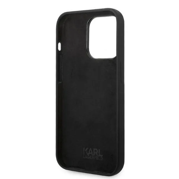 Karl Lagerfeld KLHCP14LSRSGRCK iPhone 14 Pro 6,1″ kõvakate must silikoon RSG