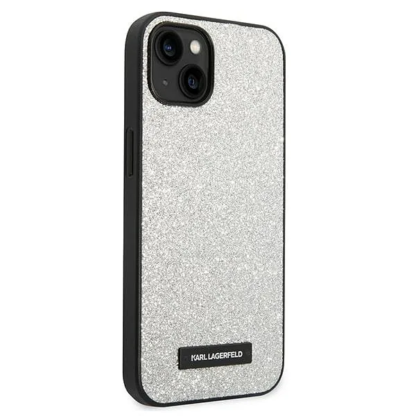 Karl Lagerfeld KLHCP14MG2ELS iPhone 14 Plus / 15 Plus 6,7″ kõvakaaneline hõbedane sädelev logo