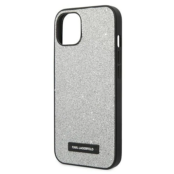 Karl Lagerfeld KLHCP14MG2ELS iPhone 14 Plus / 15 Plus 6,7″ kõvakaaneline hõbedane sädelev logo