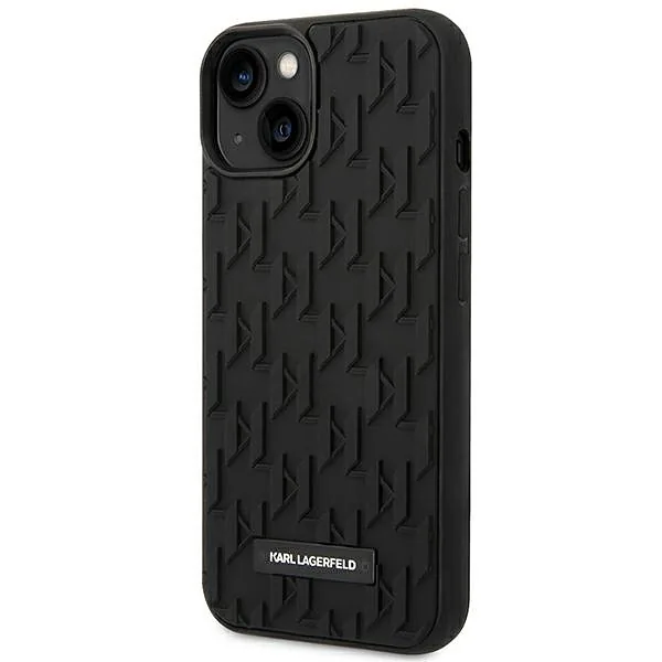 Karl Lagerfeld KLHCP14MRUPKLPK iPhone 14 Plus / 15 Plus 6,7″ kõvakaaneline must 3D Monogramm