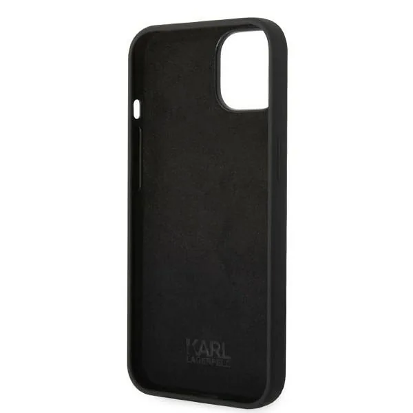 Karl Lagerfeld KLHCP14MSRSGRCK iPhone 14 Plus / 15 Plus 6,7″ kõvakaaneline must silikoon RSG