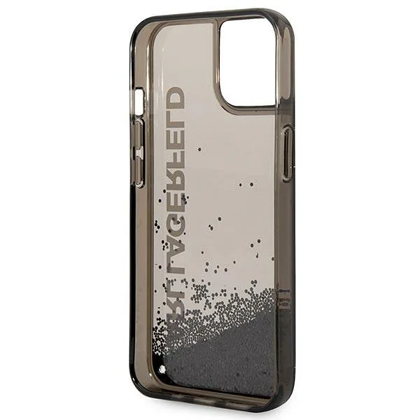 Karl Lagerfeld KLHCP14SLCKVK iPhone 14/ 15 / 13 6,1″ must kõvakate Liquid Glitter Elong