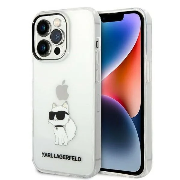 Karl Lagerfeld KLHCP14LHNCHTCT iPhone 14 Pro 6,1" läbipaistev kõvakaaneline kaitseümbris Ikonik Choupette