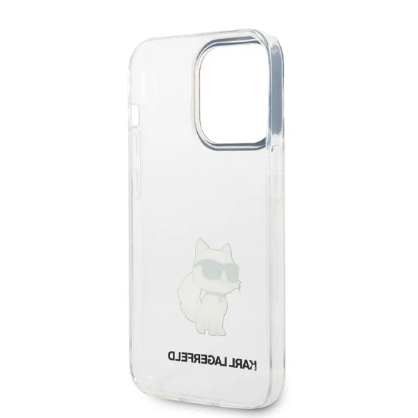 Karl Lagerfeld KLHCP14LHNCHTCT iPhone 14 Pro 6,1″ läbipaistev kõvakaaneline kaitseümbris Ikonik Choupette