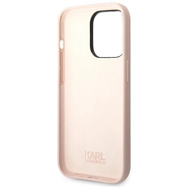 Karl Lagerfeld KLHCP14XSLKHLP iPhone 14 Pro Max 6,7″ kõvakate roosa silikoon Karl’i pea