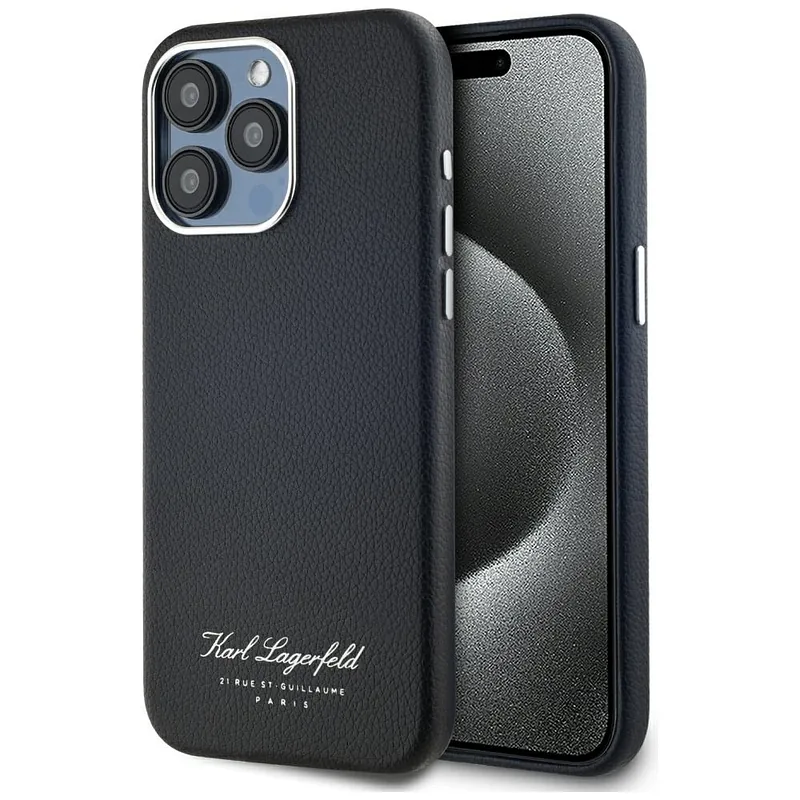 Karl Lagerfeld Hotel RSG ümbris iPhone 15 Pro jaoks must