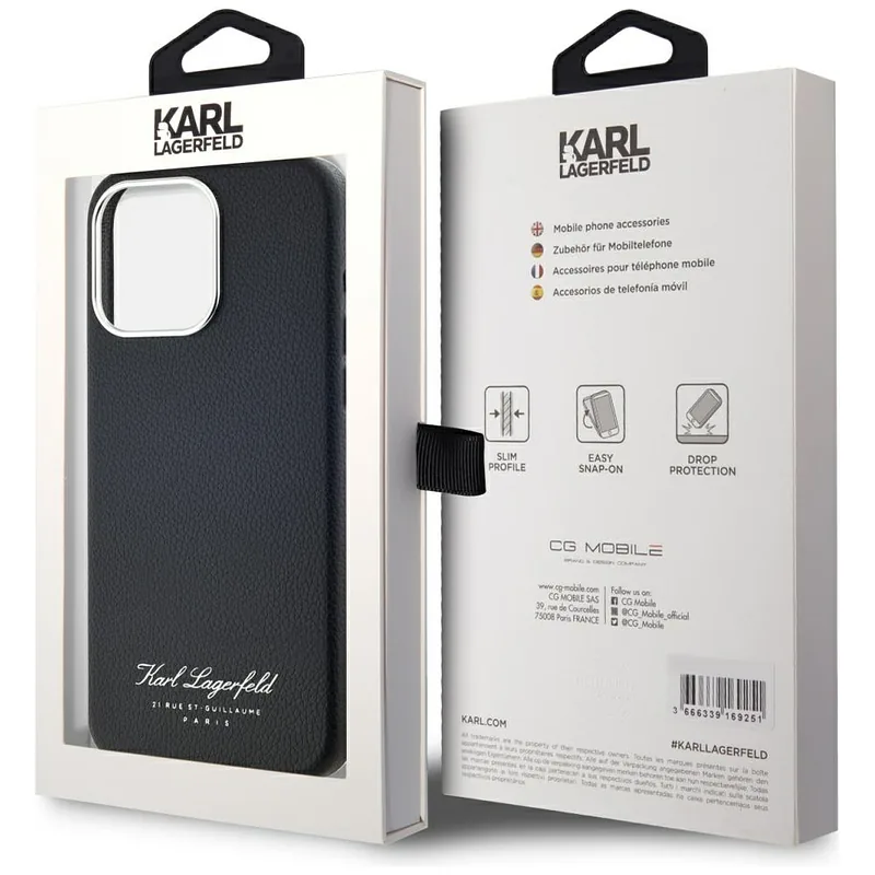 Karl Lagerfeld Hotel RSG ümbris iPhone 15 Pro jaoks must