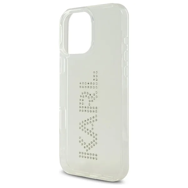 Karl Lagerfeld KLHCP16XHKLSTDCT iPhone 16 Pro Max 6.9″ läbipaistev kõvakaaneline kaitseümbris IML kristallidega logo
