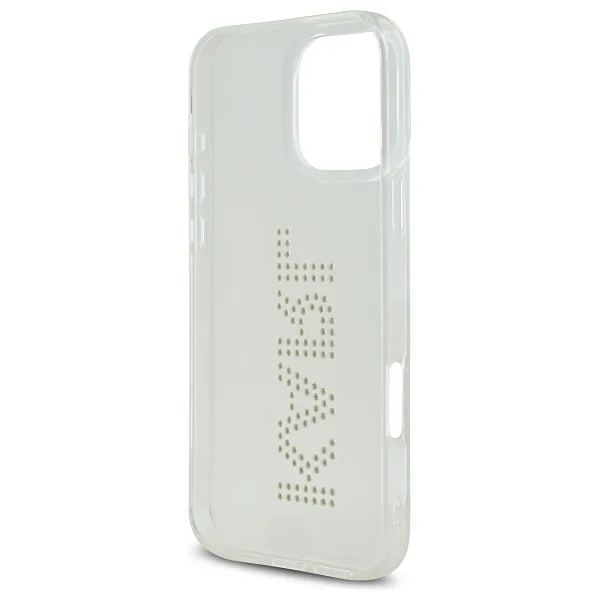 Karl Lagerfeld KLHCP16XHKLSTDCT iPhone 16 Pro Max 6.9″ läbipaistev kõvakaaneline kaitseümbris IML kristallidega logo