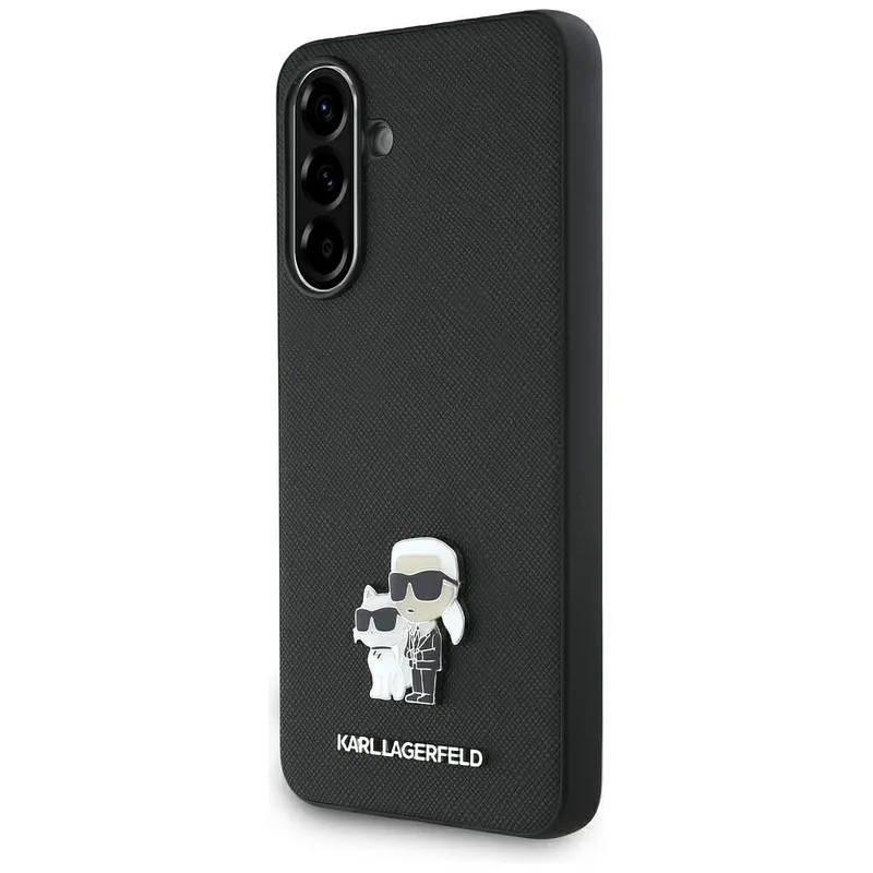 Karl Lagerfeld Saffiano ümbris K&C metallist logoga Samsung Galaxy A36 must